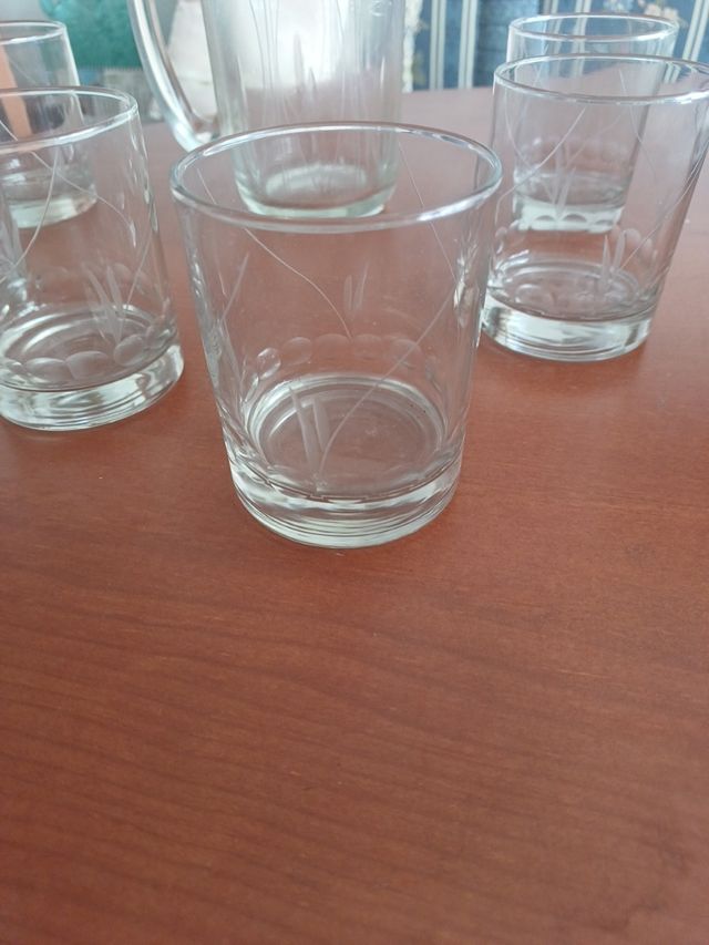 Juego de Refrescos de Cristal