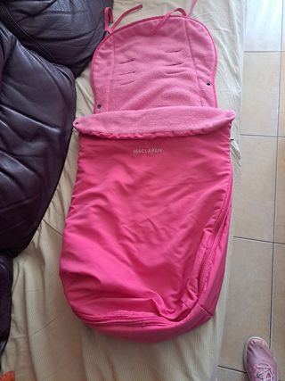 Saco carro bebé rosa