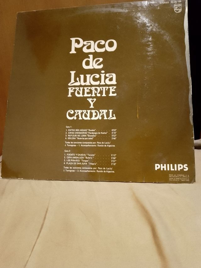 Vinilo de Paco de Lucía