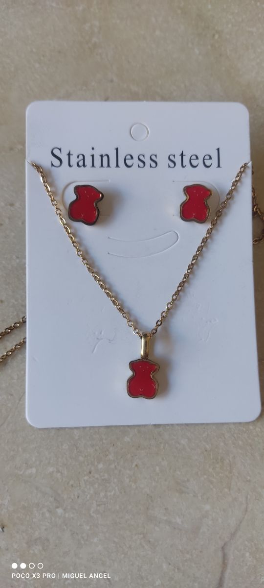 Conjunto Gargantilla y Pendientes 