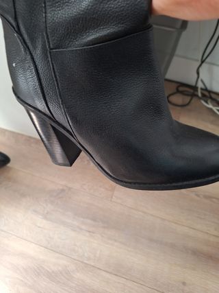 Bota alta piel mujer