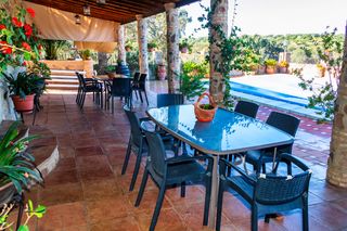 Casa rural para grupos con piscina y chimenea