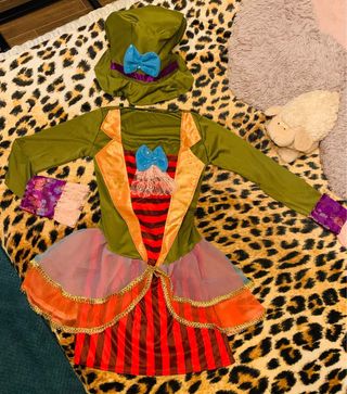 Sombrerero Loco Mujer Disfraz NUEVO