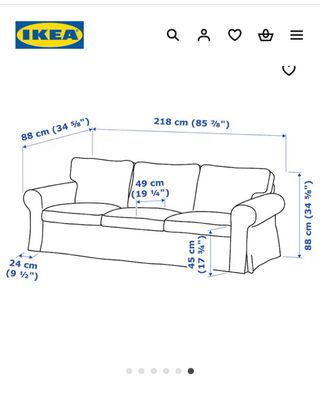 Sofá Ektorp 3 plazas