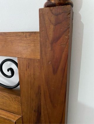 Cabecero madera rústico