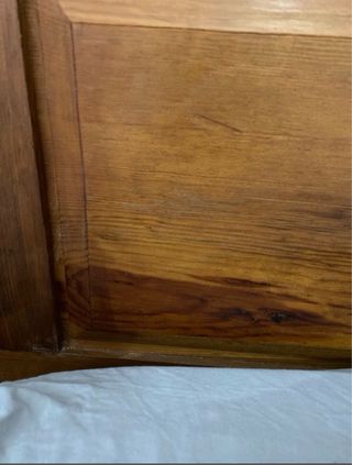 Cabecero madera rústico