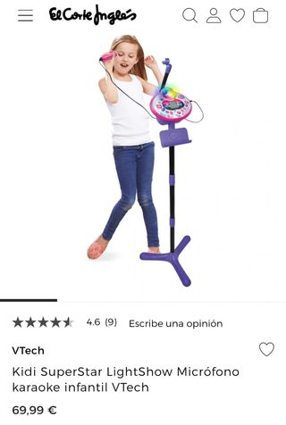 Micrófono karaoke para niños de segunda mano por 35 EUR en Sevilla