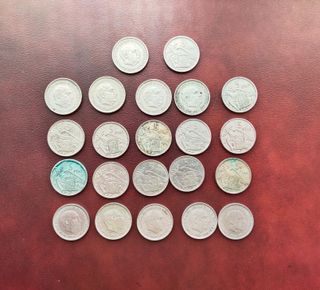 5 PESETAS 1957 colección 