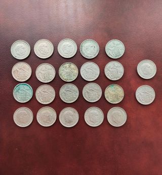 5 PESETAS 1957 colección 
