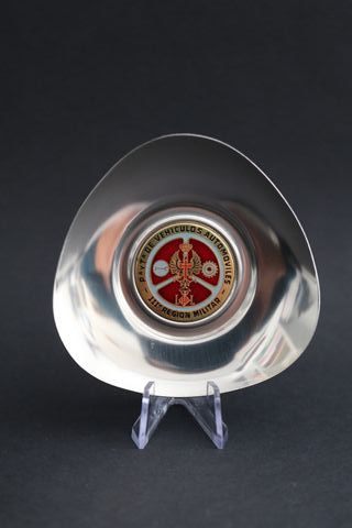 Metopa plato militar decorativo acero inoxidable