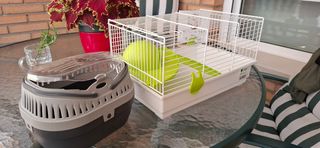 Jaula y transportador para Hamster