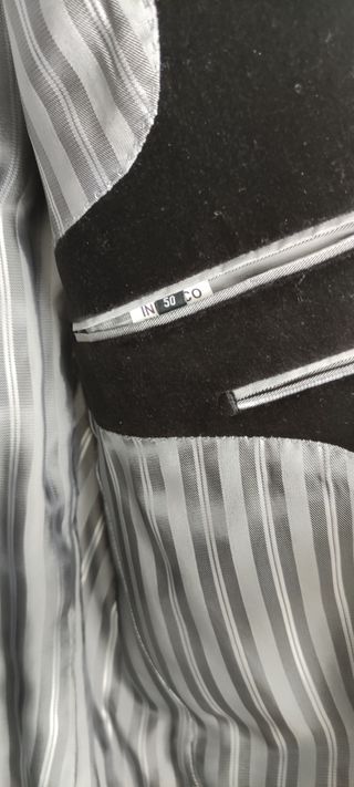 Chaqueta blazer de hombre terciopelo negro