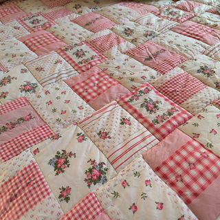 Edredón nórdico patchwork rústico