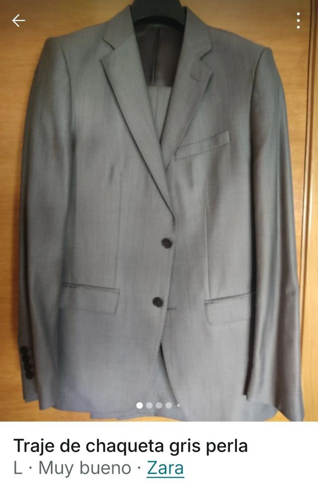Traje chaqueta Gris claro