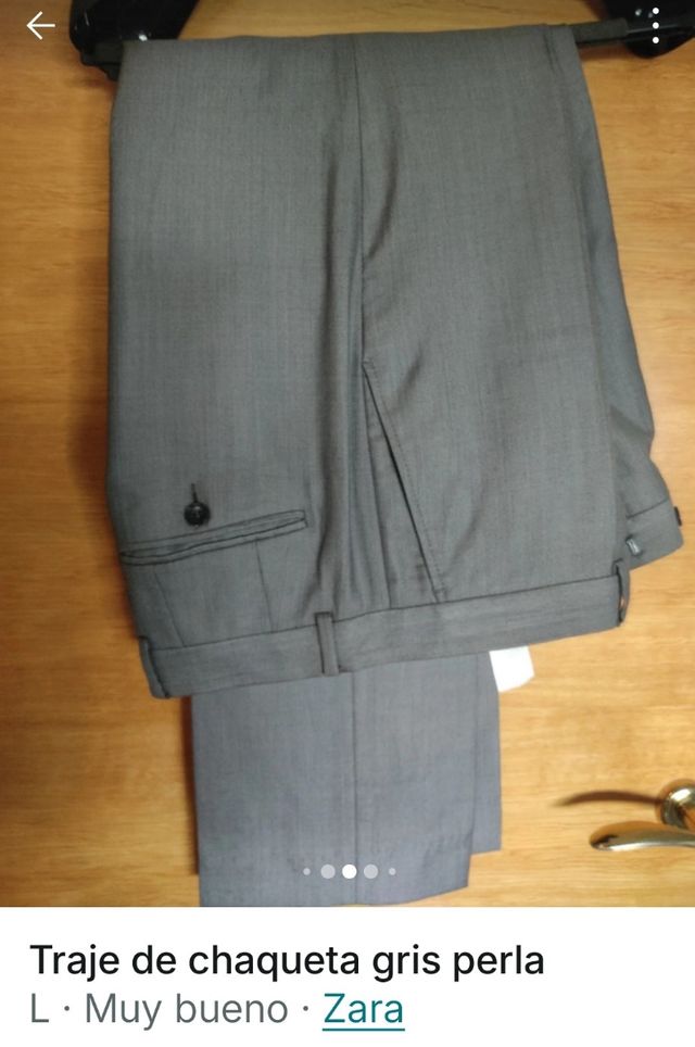 Traje chaqueta Gris claro