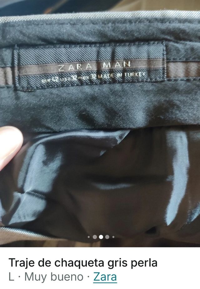 Traje chaqueta Gris claro