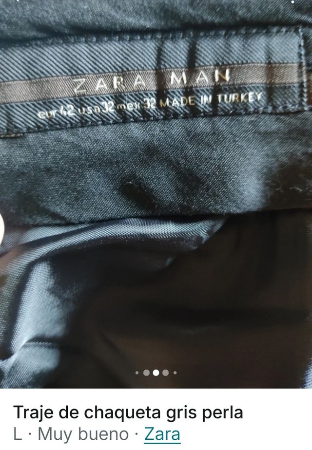 Traje chaqueta Gris claro