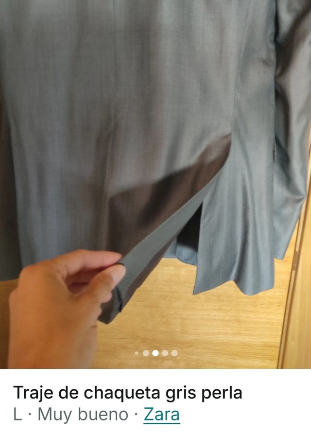 Traje chaqueta Gris claro