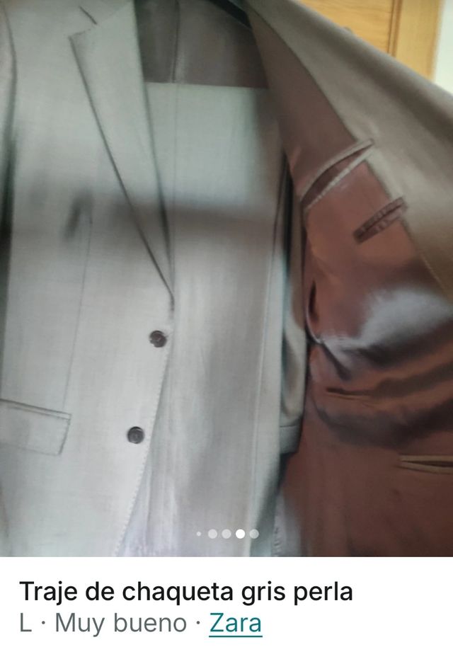 Traje chaqueta Gris claro