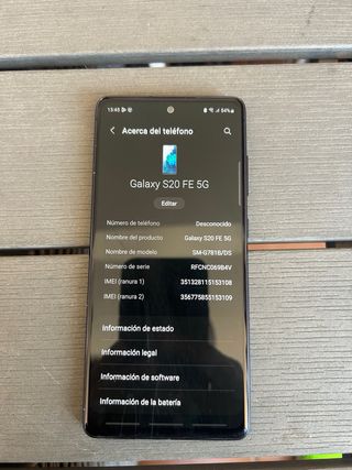 Samsung galaxy S20 FE 5G