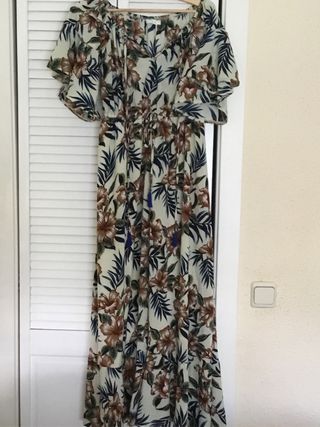 Vestido largo estampado