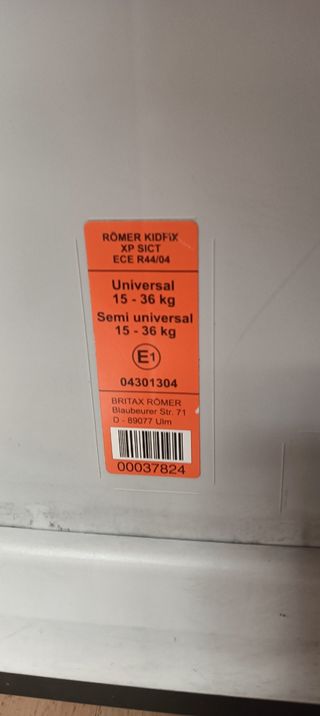 Silla coche Isofix RÖMER KIDFIX XP SICT