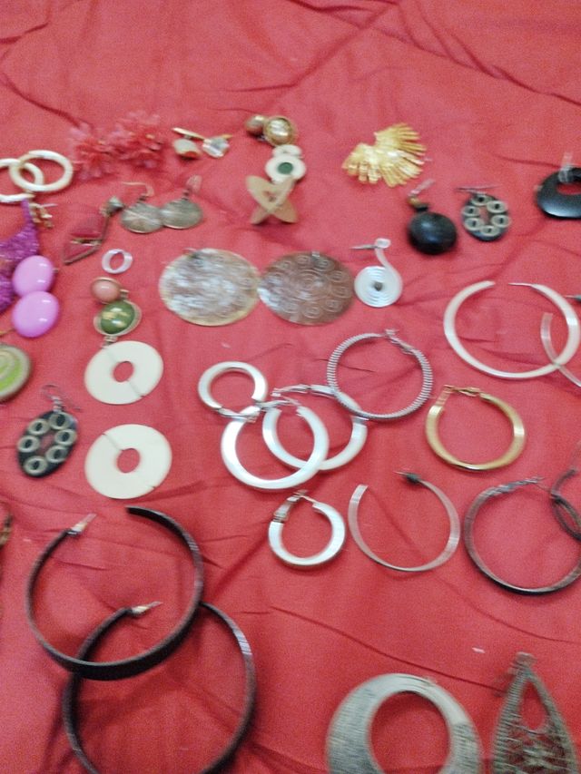 60,Pendientes bisutería .lote .