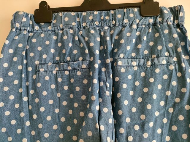 Pantalón largo señora a topos 