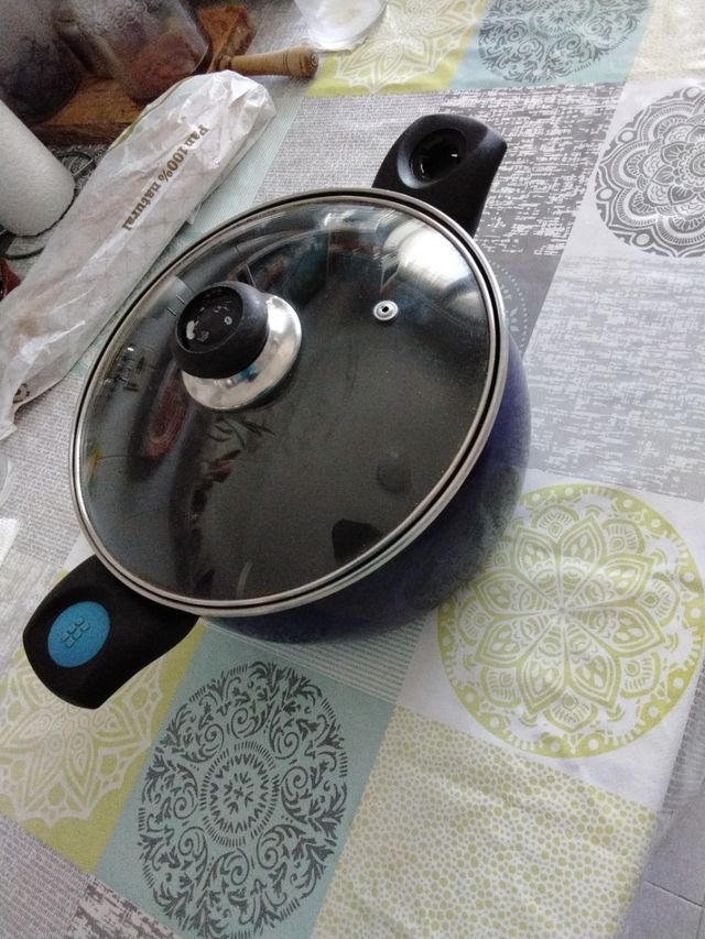 Cazuela grande con tapa de cristal Oferta!!!!!!!