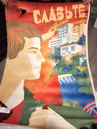 ​Lote 4 Carteles Propaganda URSS Originales Vintag