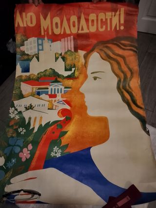 ​Lote 4 Carteles Propaganda URSS Originales Vintag