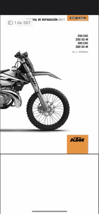 Manual de taller ktm exc 2017