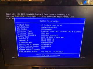 Computer HP Prodesk 400 G1 workstation