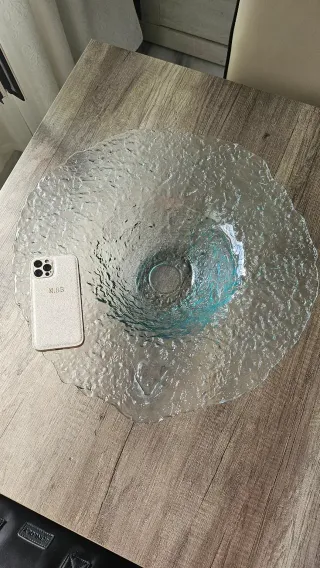 Centro de mesa de vidrio