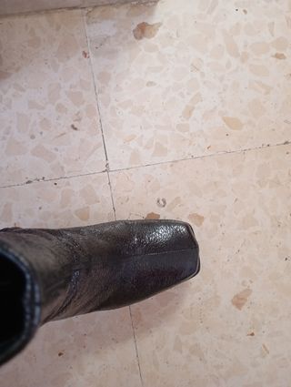 Botines negro cuero 