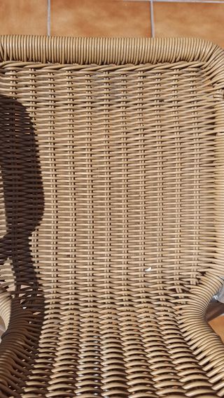 Sillas ratan bambú aluminio terraza