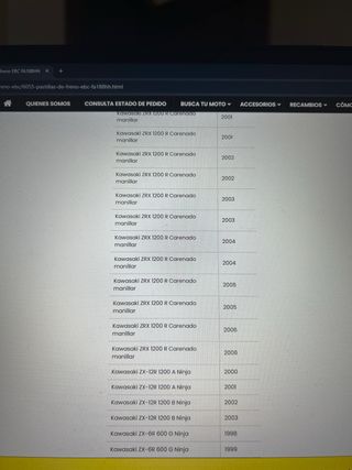 Pastillas de Freno FA188HH Kawasaki y suzuki