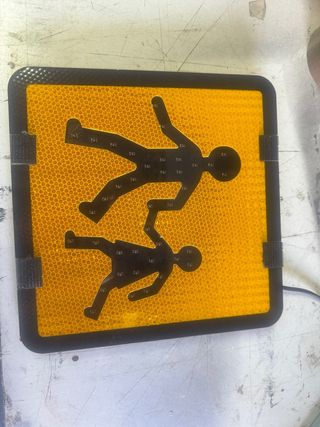 Letrero transporte escolar leds