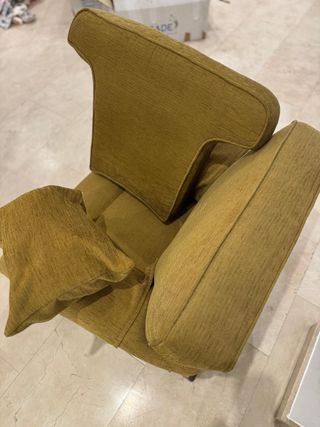 Butaca roble macizo tapizadas algodon americano