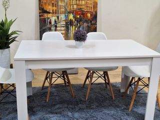 Mesa de Comedor 140x80cm + 4 sillas