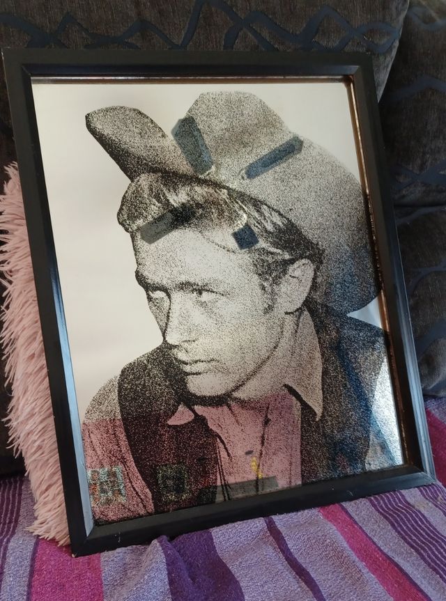 Cuadro espejo vintage de James Dean