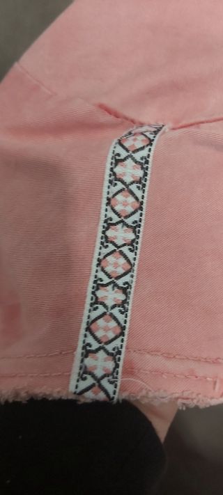 Chamarra vaquera rosa