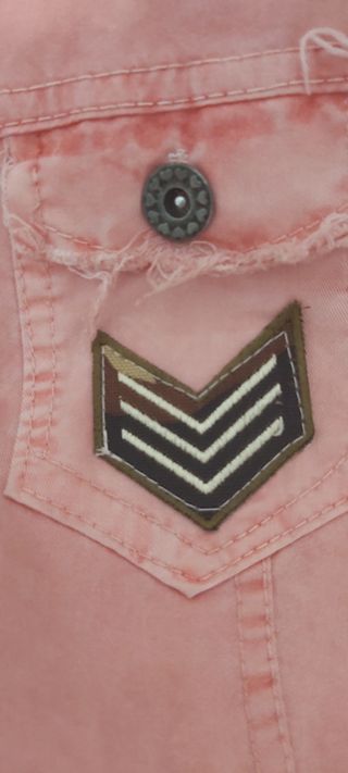 Chamarra vaquera rosa