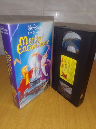 VHS MERLÍN EL ENCANTADOR - DISNEY