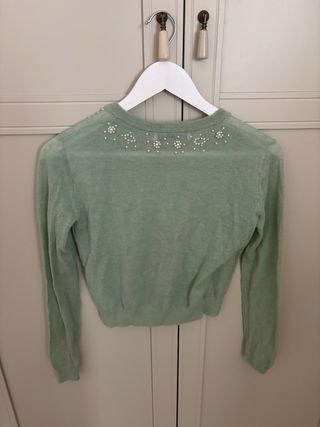 Zara jersey con perlas