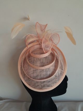 Tocado/sombrero de sinamay boda, fiesta