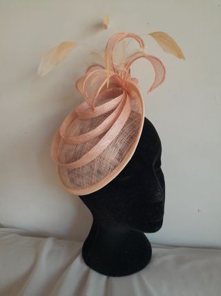 Tocado/sombrero de sinamay boda, fiesta