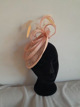 Tocado/sombrero de sinamay boda, fiesta