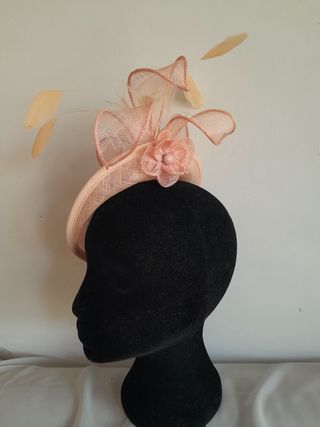 Tocado/sombrero de sinamay boda, fiesta