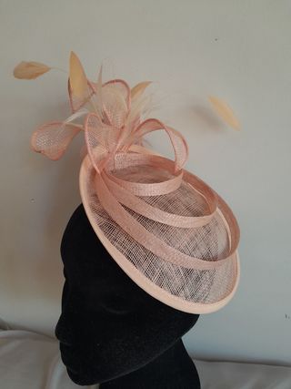 Tocado/sombrero de sinamay boda, fiesta